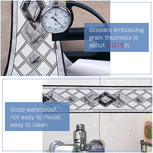 Tinton Life® Decorative Self-Adhesive Wallpaper Border Stick Textured Animal Floral Bedroom Design, Iris Navy Blue #TOP6