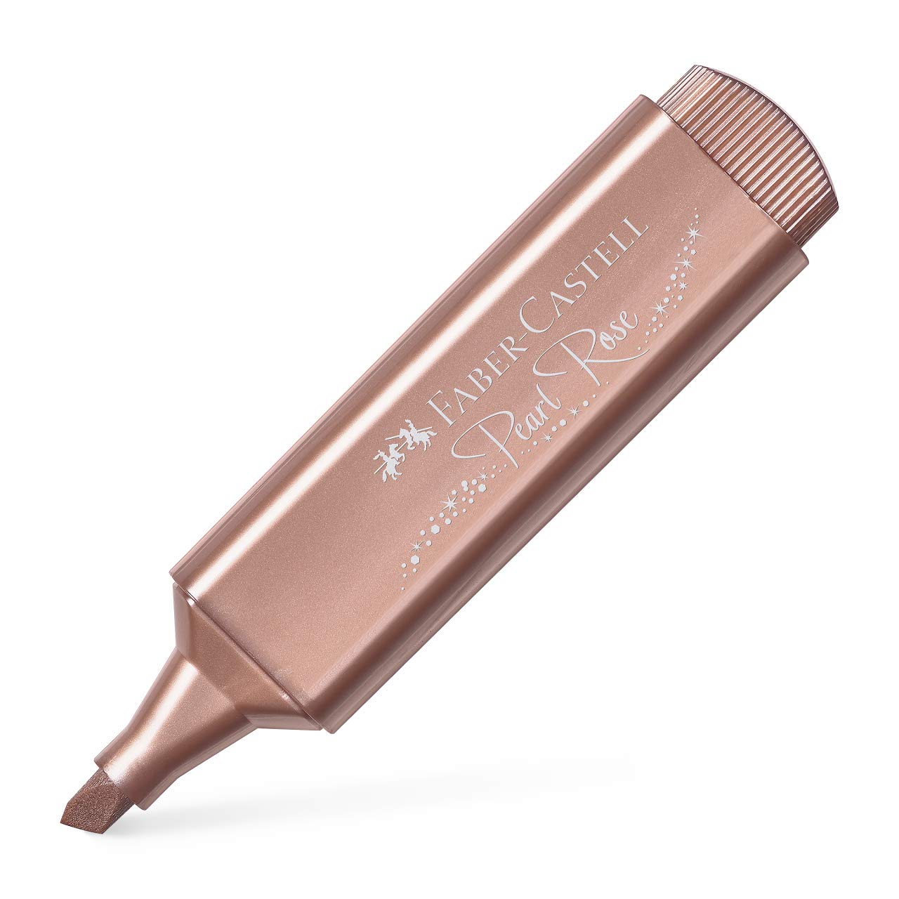 Faber-Castell Textliner 46 Metallic Pearl Rose Textmarker – Box mit 50 Stück