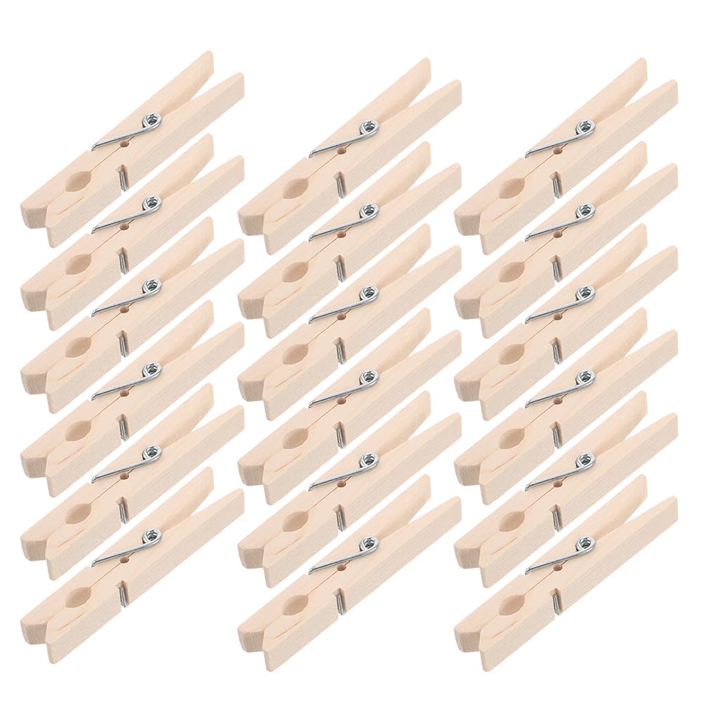 Mollette da Bucato in Legno Beige, Set da 150 Pezzi, 7, 2 Cm | Design Multifunzione, Delicate sui Capi Sottili, Compatte e Portatili, Stabilità Contro Vento
