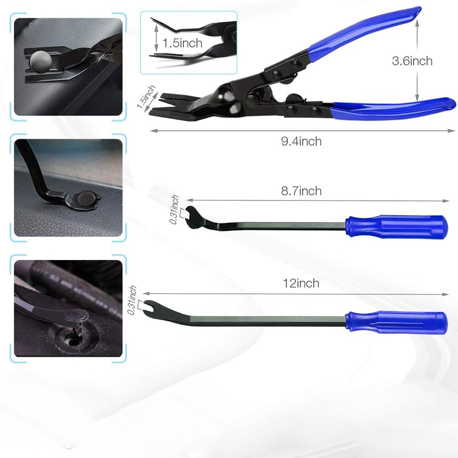 88Pz Attrezzi Smontaggio Auto per Toyota Rav4 RAV 4 Hybrid Limited Prime se 2002-2021 | kit rimozione pannelli estrattore clip auto strumenti leva cruscotto modifica interni design ergonomico portatile