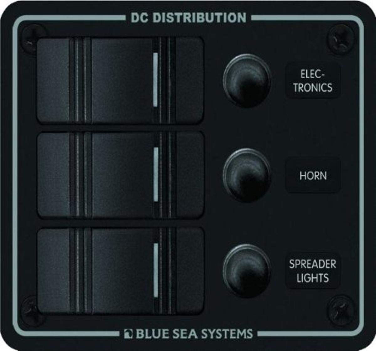 Blue Sea SystemsPANEL H2O 12VDC CLB 3POS BLK V