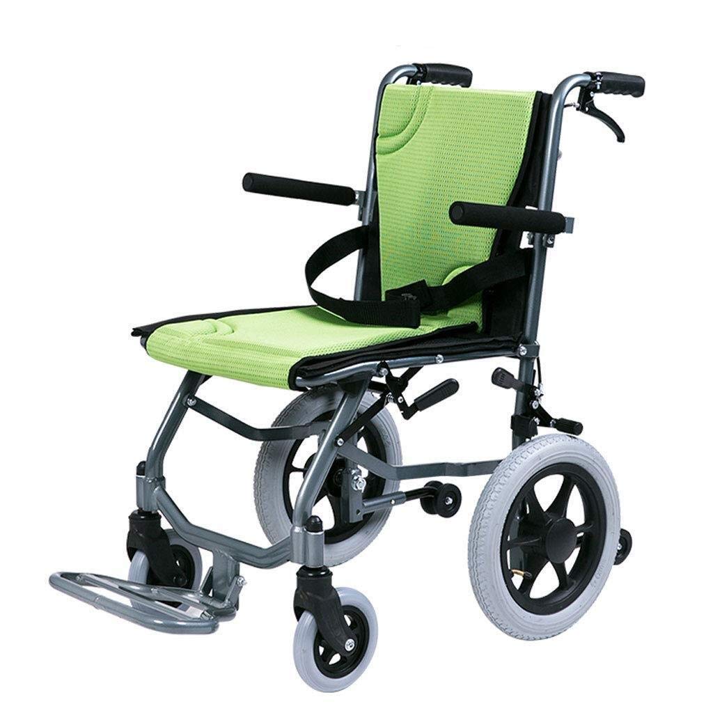 Silla de ruedas, luz plegable portátil simple viejo viaje scooter minusválidos carro, portátil