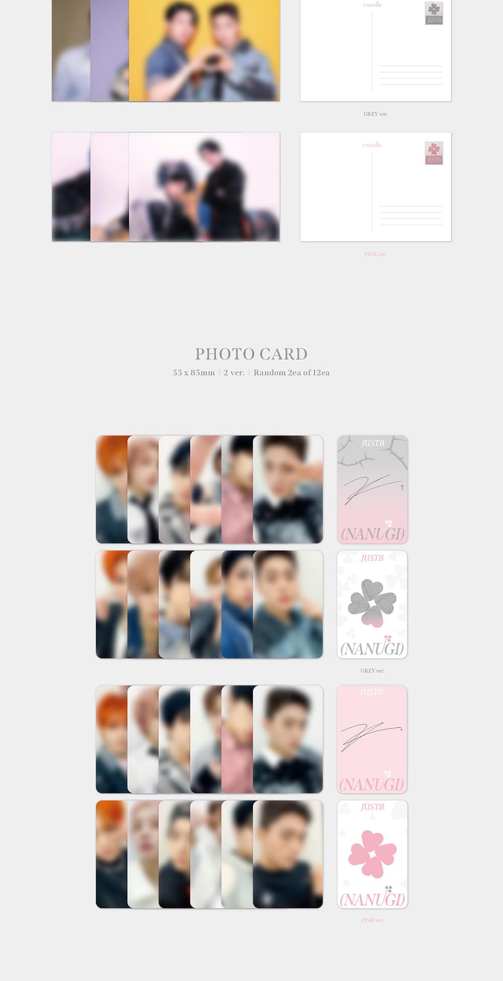 Amazon.com: JUST B ÷ NANUGI 4th Mini Album Contents+Photocard+