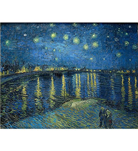 Tallenge Old Masters Collection - Starry Night Over The Rhone By Vincent Van Gogh - A3 Size Rolled Poster