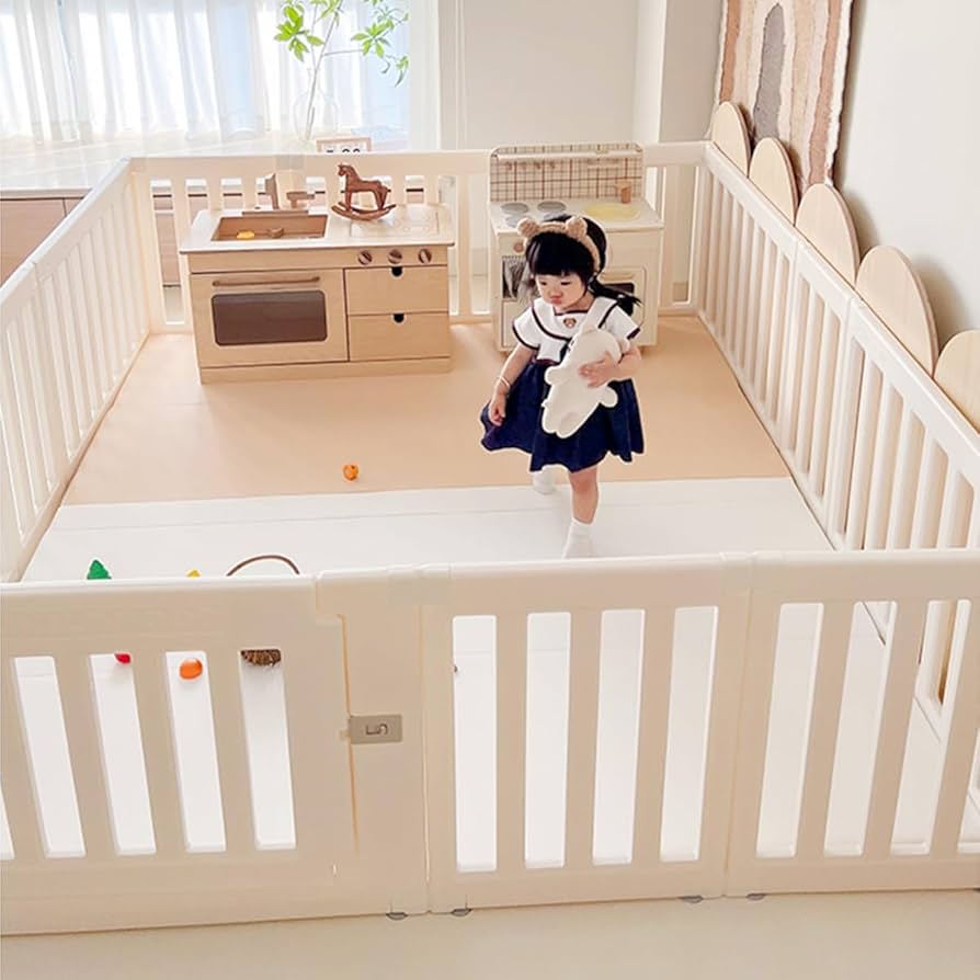 きのすけさま専用ページ RiZKiZ 1年保証 ベビーサークル 木製 ドア付き コンパクト 126cm