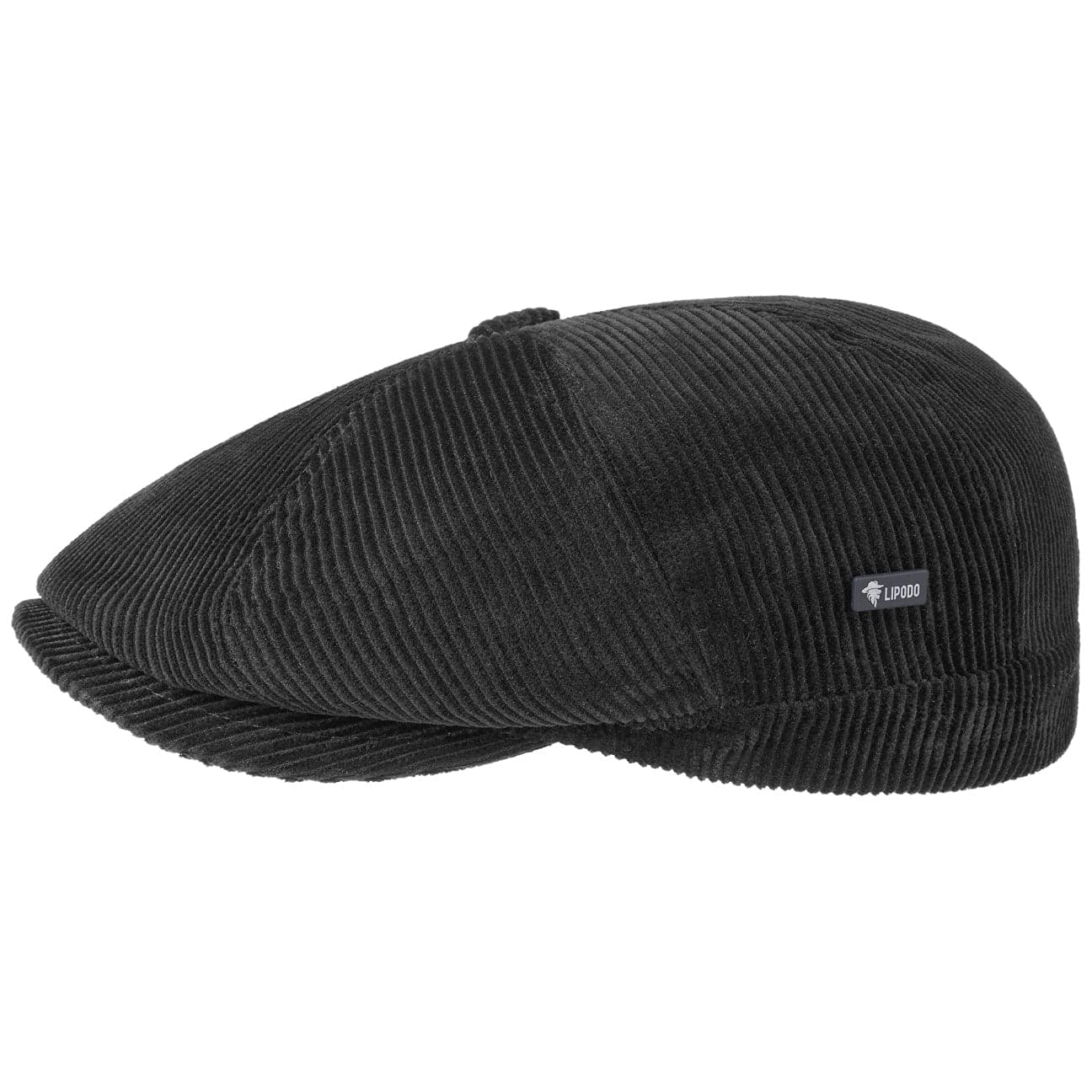 Lipodo Inglese Classic Herringbone Pet Dames/Heren - Made in Italy flat hat wollen cap wintercap met klep voering voor Zomer/Winter - 59 cm
