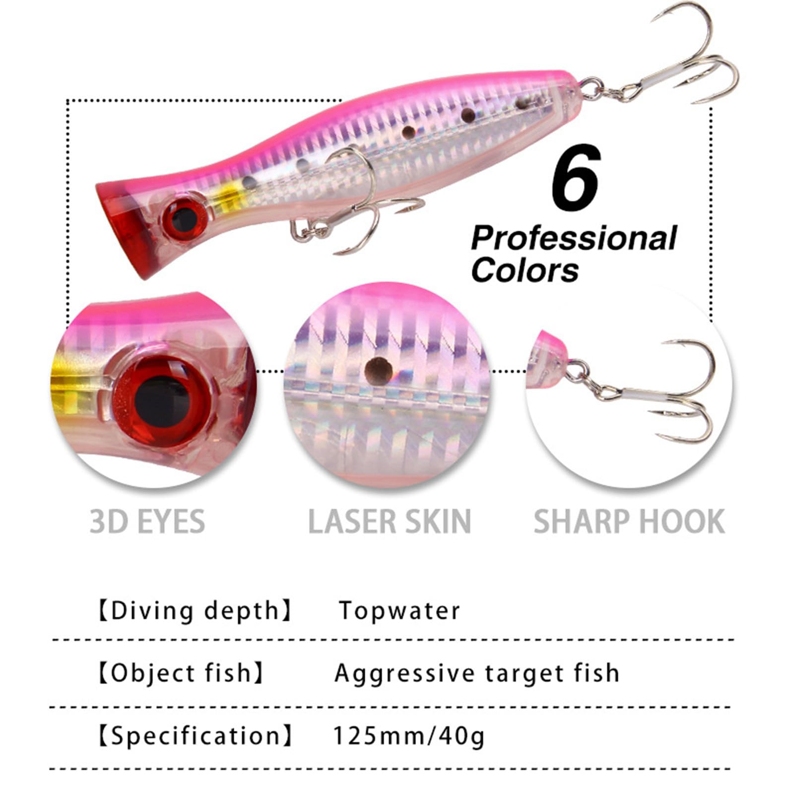 2PCS 40.3g Sedibrios de Pesca, Sedibrios flotantes de Pesca de Alta Agua Sedibrios de Pesca de Aguas saladas Sedibrios Duros Artificiales Sedibrios de Pesca de atún bajo