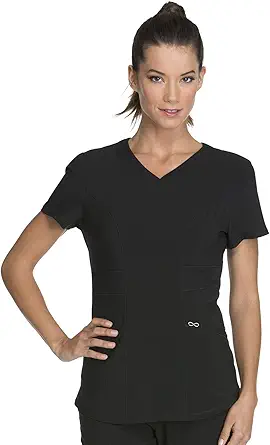 Cherokee V-Neck Women's Scrub Top, 4-Way Stretch, Superior Performance and Comfort, Infinity Uniforms CK623A