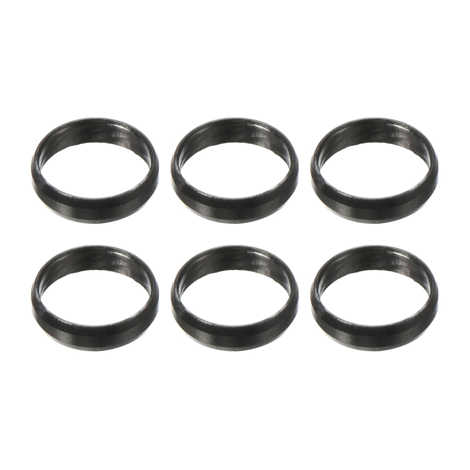 M METERXITY 6 Pack Dart Shaft Rings - Aluminum O-Ring Dart Accessories, Apply to Darts Games/Entertainment/Party (Black)
