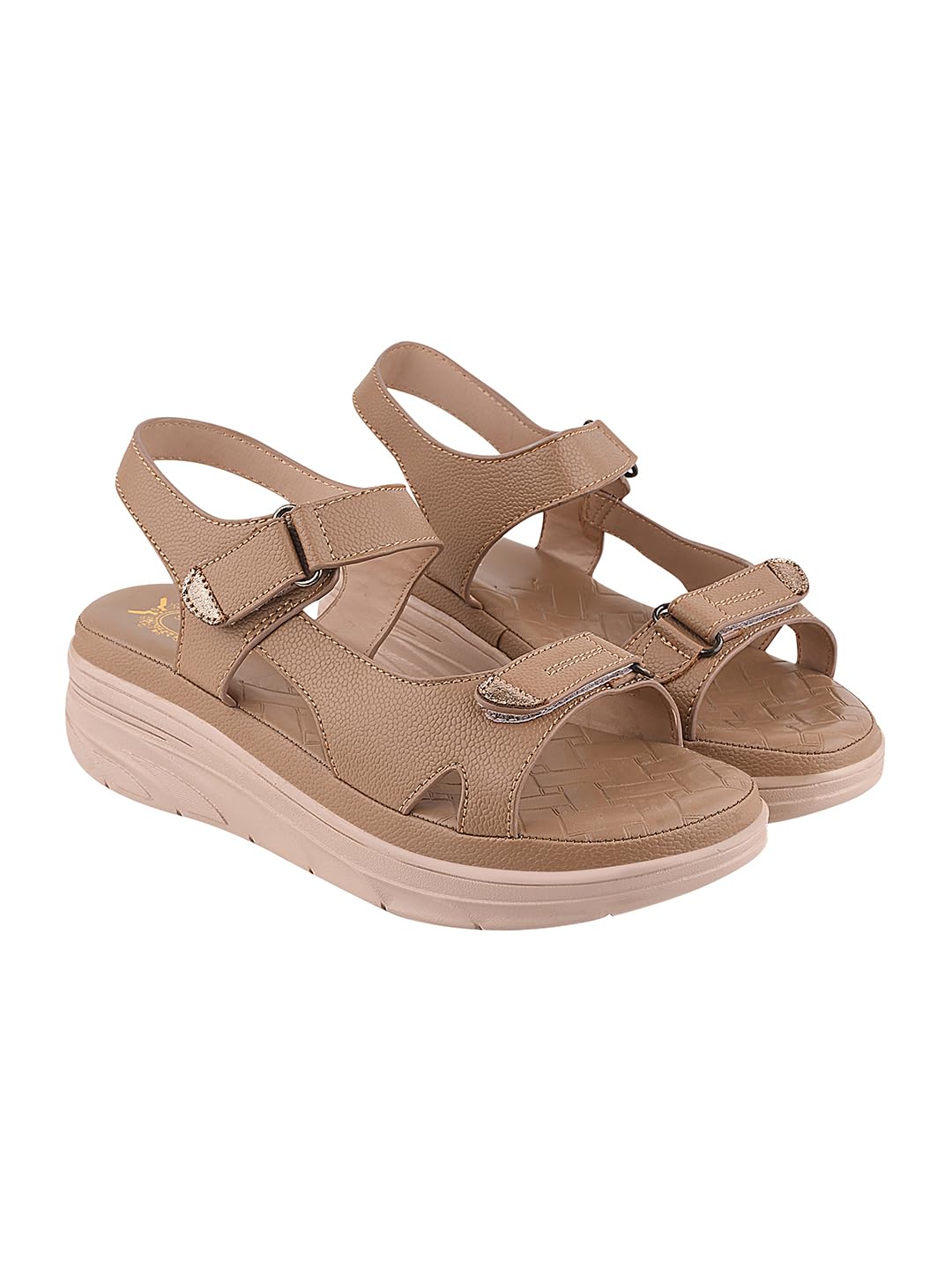 Shoetopia Women’s Comfort Sandals | Lightweight Orthopedic Wedge Sandals with Adjustable Straps & Cushioned Sole for Casual Daily Footwear