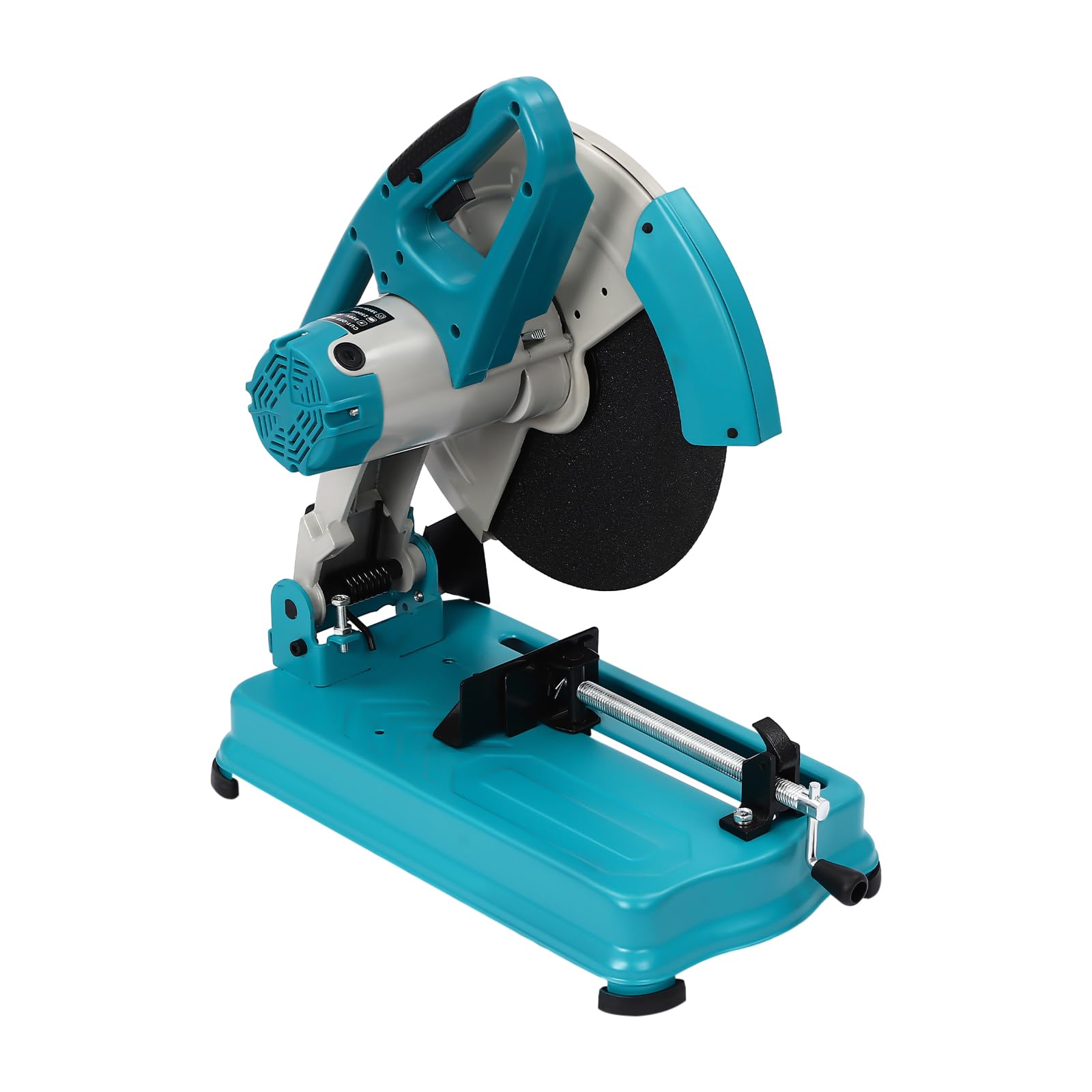 Scie à métaux 14" Scie radiale pour métal 2800 W Scie circulaire à froid 3800 tr/min Angle de coupe réglable et profondeur de coupe pliable pour couper le bois, le fer d'angle et l'acier