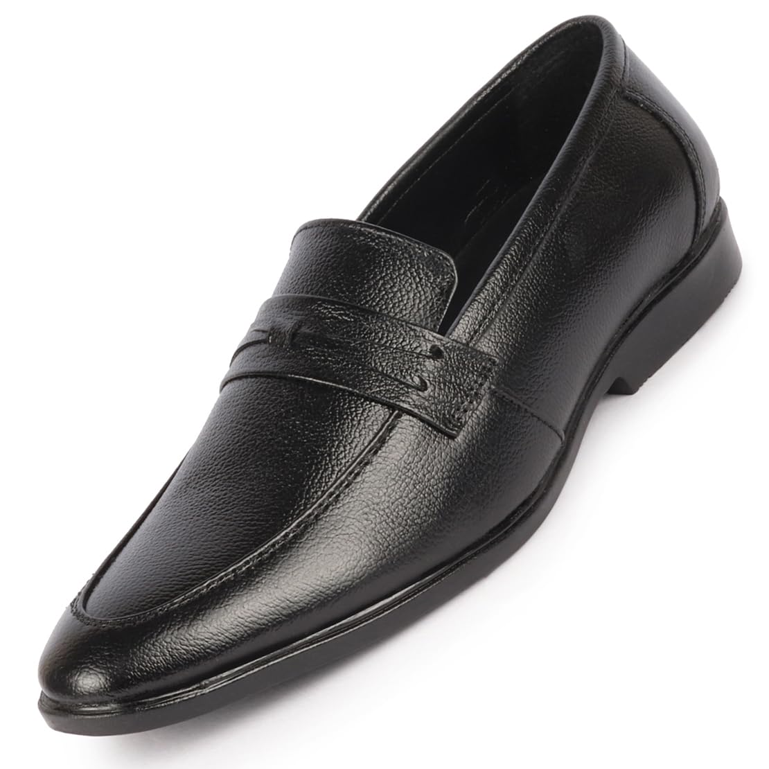 FAUSTO FST KI-901 BLACK-41 Mens Black Formal Office Genuine Leather Pointed Toe Slip On Shoes with Comfort EVA Pad Insole (7 UK) (B0CJQ4W9L9) Amazon Price History, Amazon Price Tracker