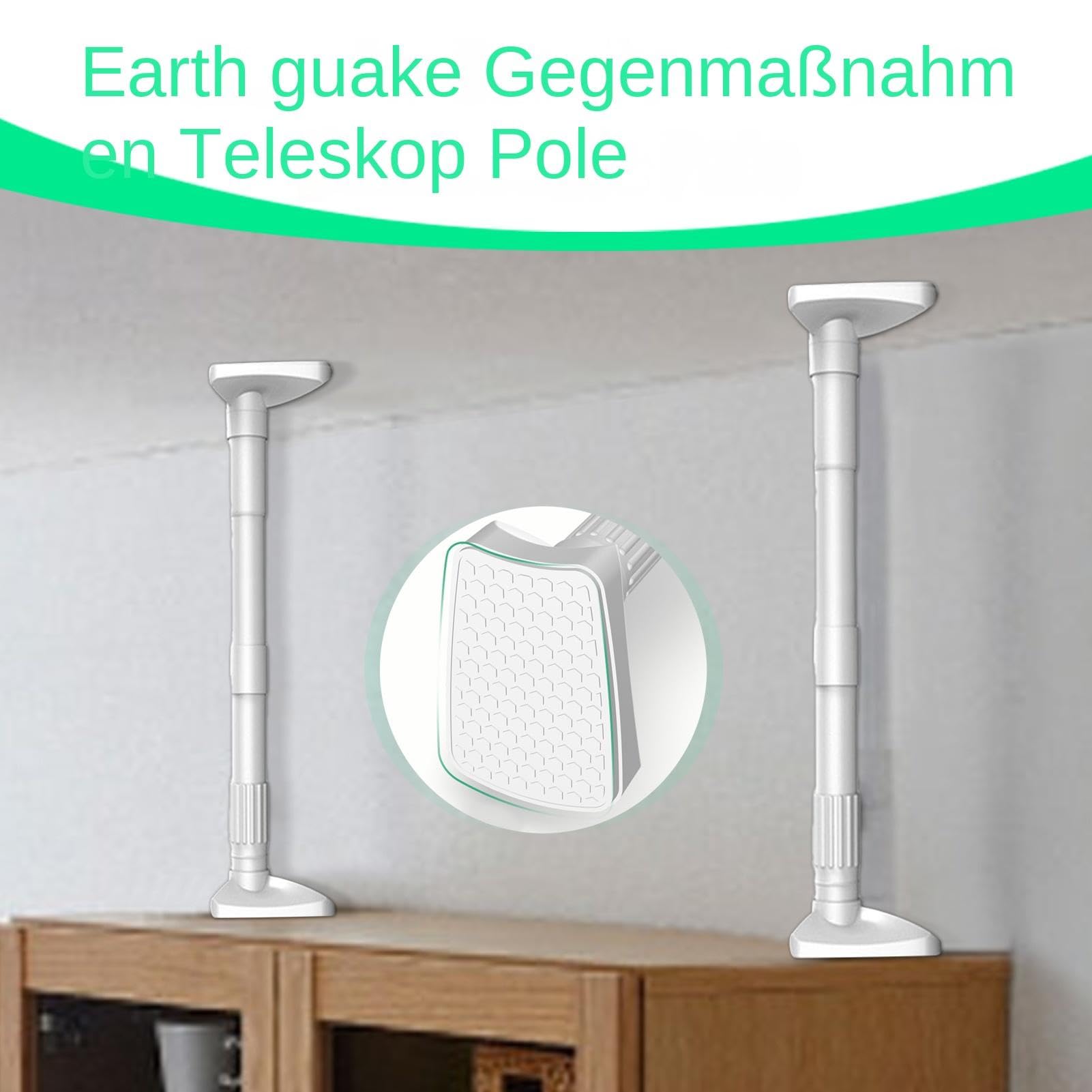Barra de sujeción telescópica, barra ajustable para armario, estabilizador de muebles, barra extensible para armario, barra de sujeción plegable, barra de apoyo ajustable