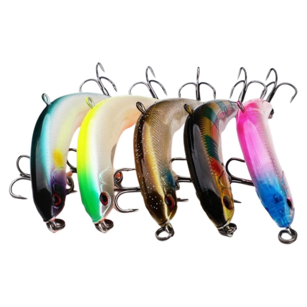 BESPORTBLE 25 Pièces Crochet d'appât Faux appâts Outil de pêche Vif hameçons Pratiques d'enfoncement Pratiques Extérieur Bar rayé Brancher leurre appât 4g pêche en mer