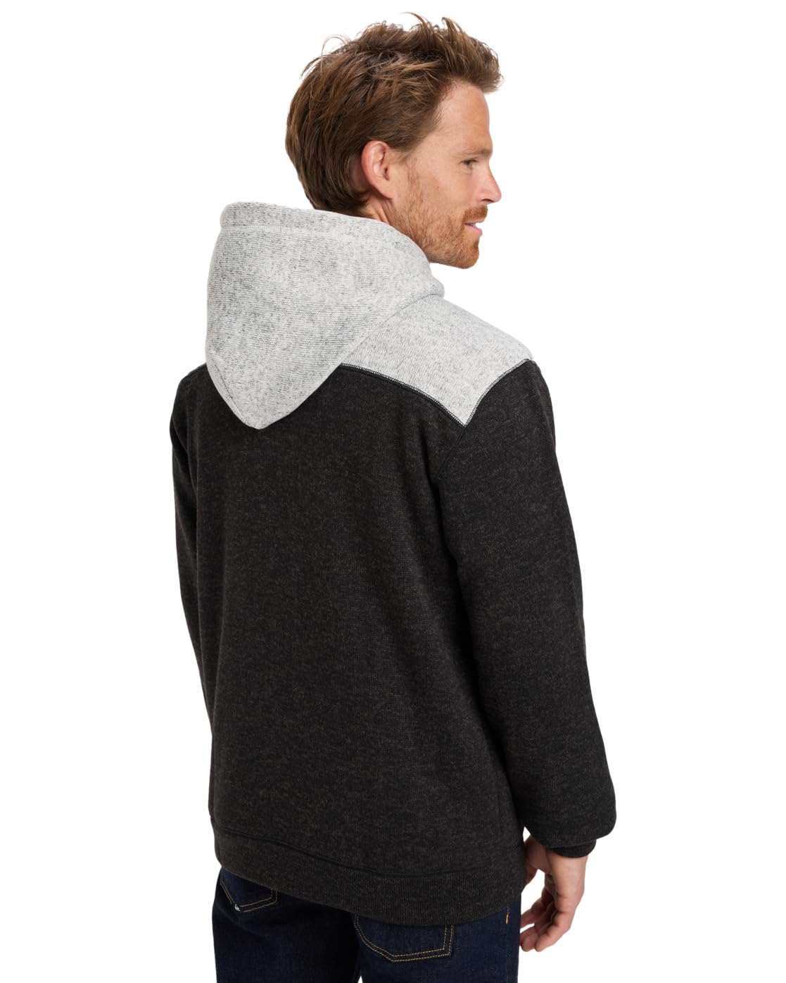 Quiksilver Keller Block Zip Sweter Polarowy Czarny L