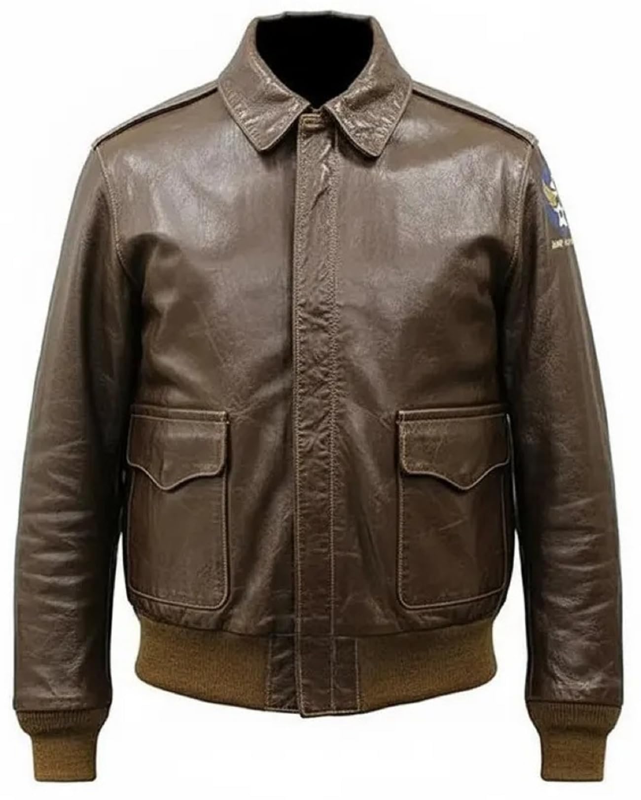 Bomber da uomo in pelle marrone vintage – iconico costume cosplay ispirato ai videogiochi