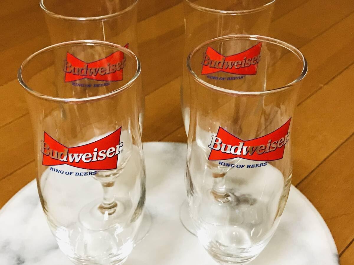 Amazon.co.jp: Budweiser バドワイザー ロゴ入り ピルスナーグラス 