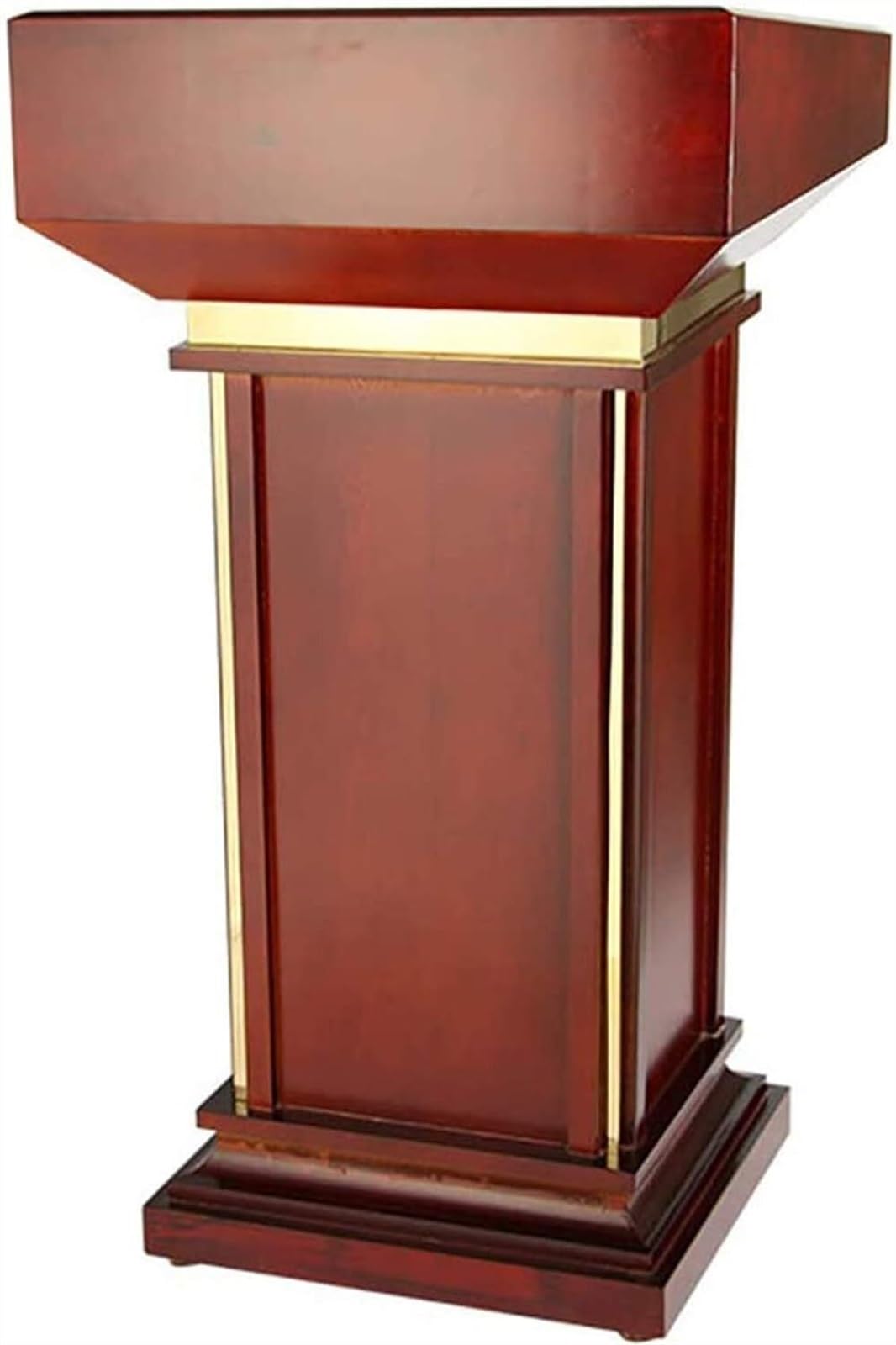 BTZHYLectern Podium Stand, Acrylic Solid Wood Conference Podium, Hotel Reception Desk, Speech Desk, Concierge Desk, Customer Service Desk (Color : #2)