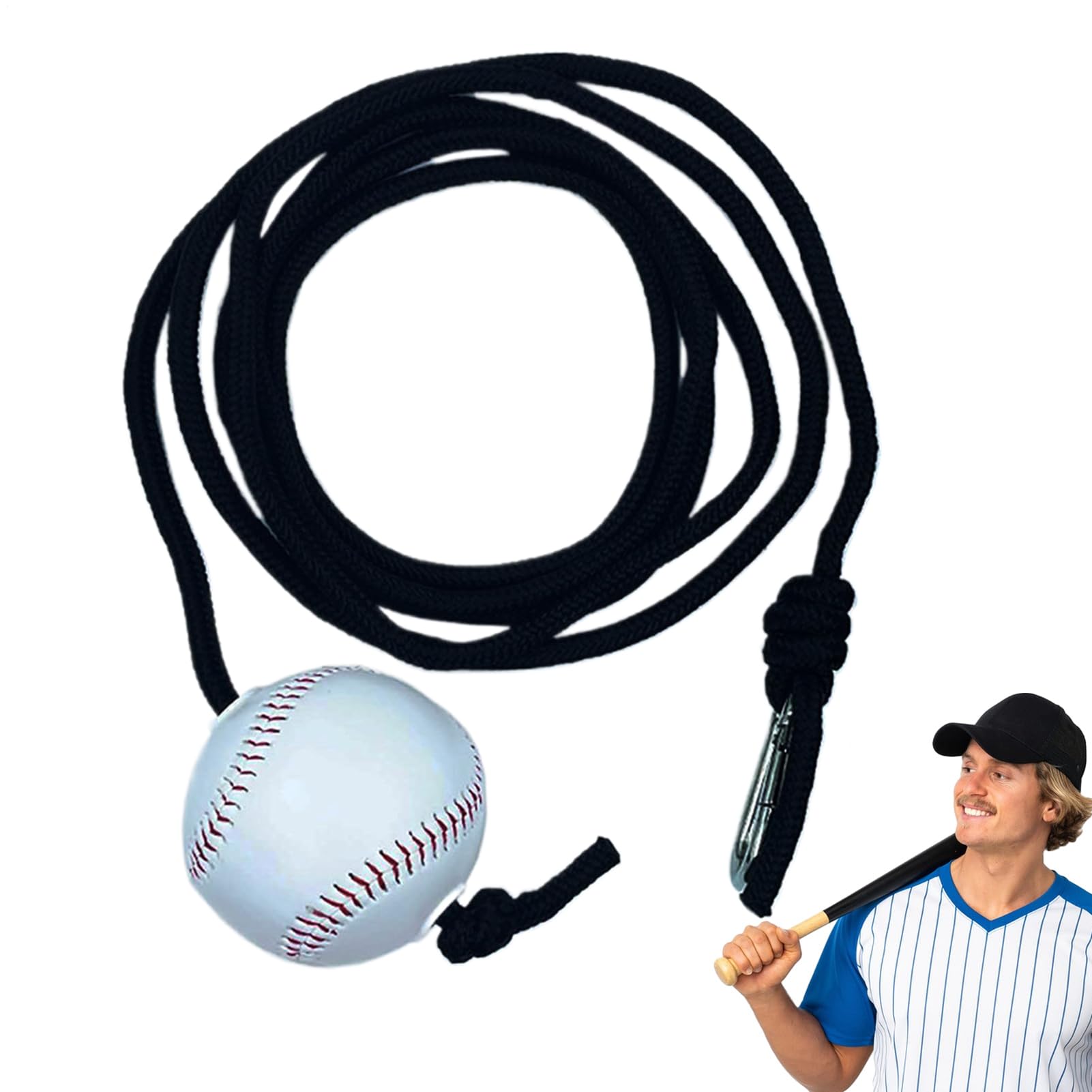 Baseball Swing Training Aid - Baseball Batting Trainer | Softball Baseball Batting Training Rope | Indoor and Outdoor Use Practice Baseball Swing Skills Training Aid for Boys, Girls