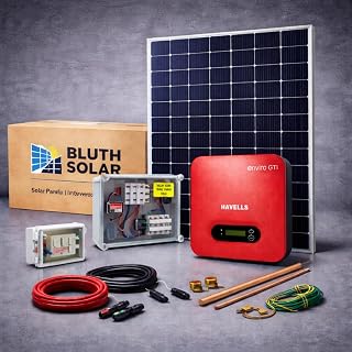 BLUTH Solar On-Grid DCR Solar Panel, High-Performance Monocrystalline Module, IEC-Certified, Net-Metering Compatible (2.2, Kilowatts)