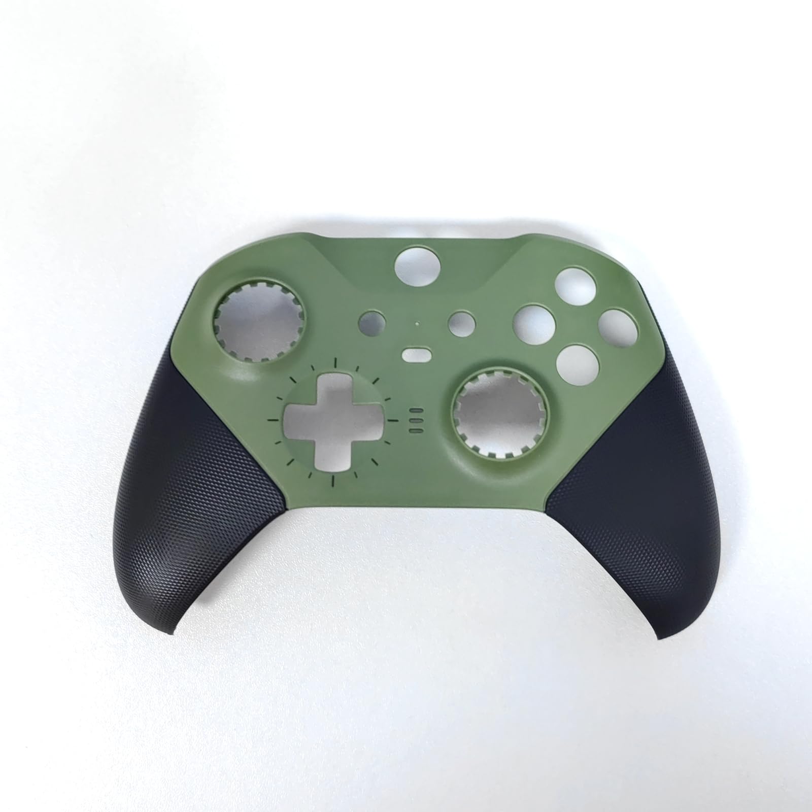 Hzxkqmil Coque de Remplacement Boîtier Avant et Arrière Étui de Couvercle Personnalisée Accessoires pour Xbox Manette Elite Series 2, Vert Armée + Noir