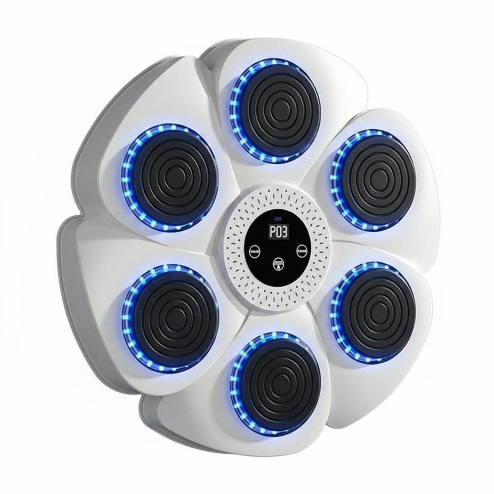 Shock Absorbing Smart Music Boxing Machine Adjustable Speed Wall Mounted Bluetooth Connectivity Electronic Punching Pad for Home, Gym, White, Only | Home Improvement &-image-37