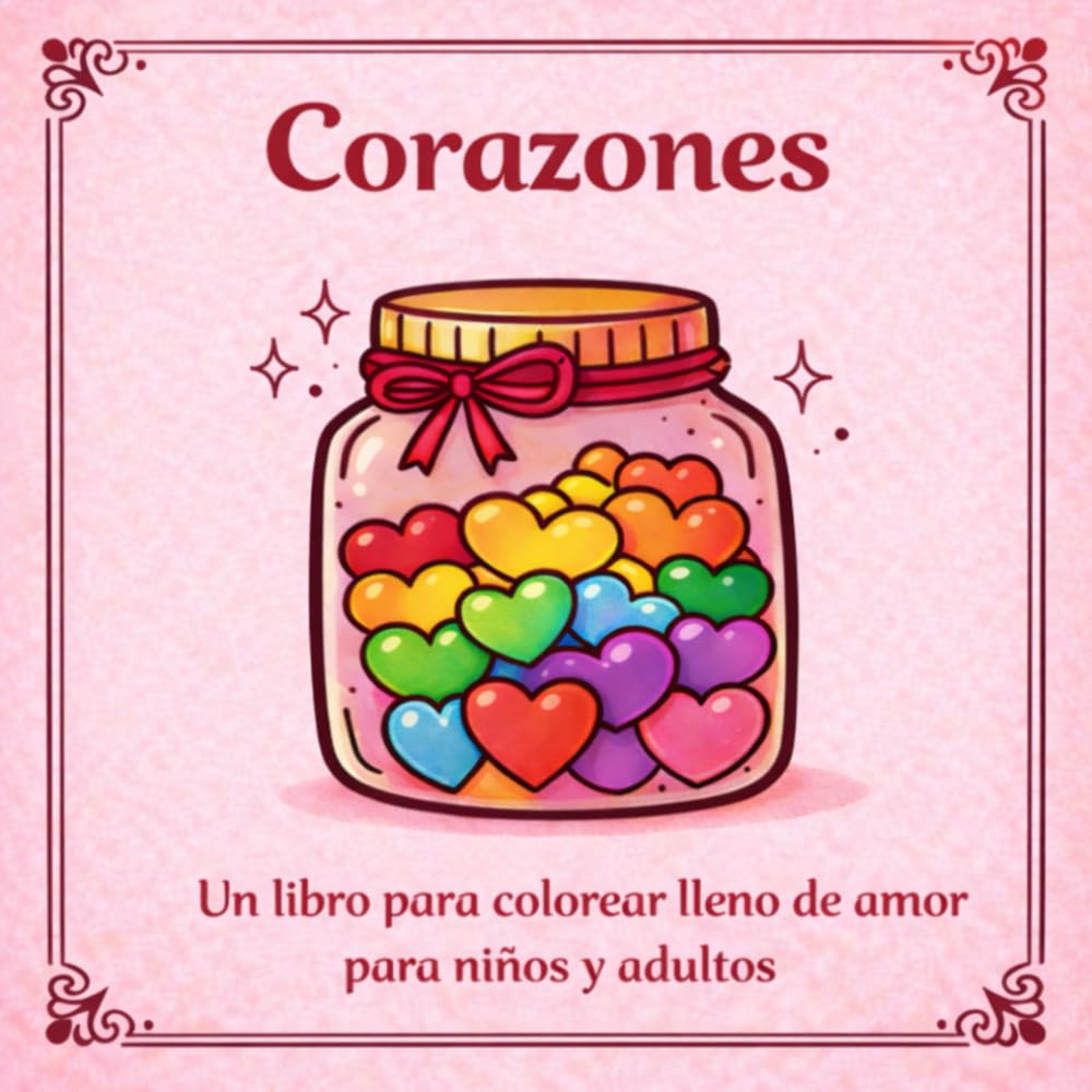 Corazones Libro para colorear sencillo y relajante para niños y adultos: Ilustraciones de corazones para relajarse, crear y regalar en cualquier ocasión