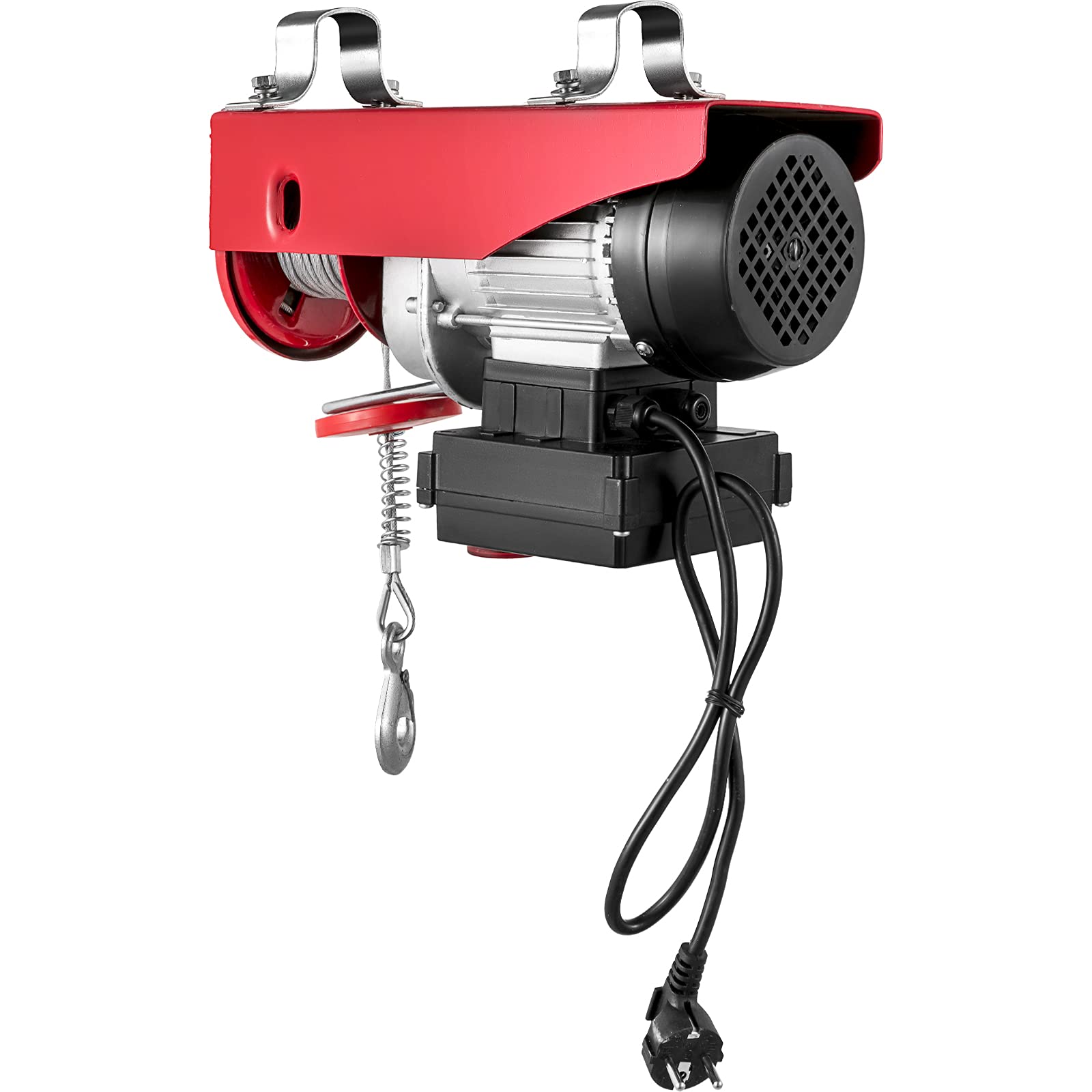 Vevor Polipasto Eléctrico 220 V / 480 W Capacidad de Carga 100 KG / 200 KG Cabrestante Eléctrico con Remoto Inalámbrico 12 m/min, 6 m/min Herramienta de Elevación para Talleres de Tienda Casera