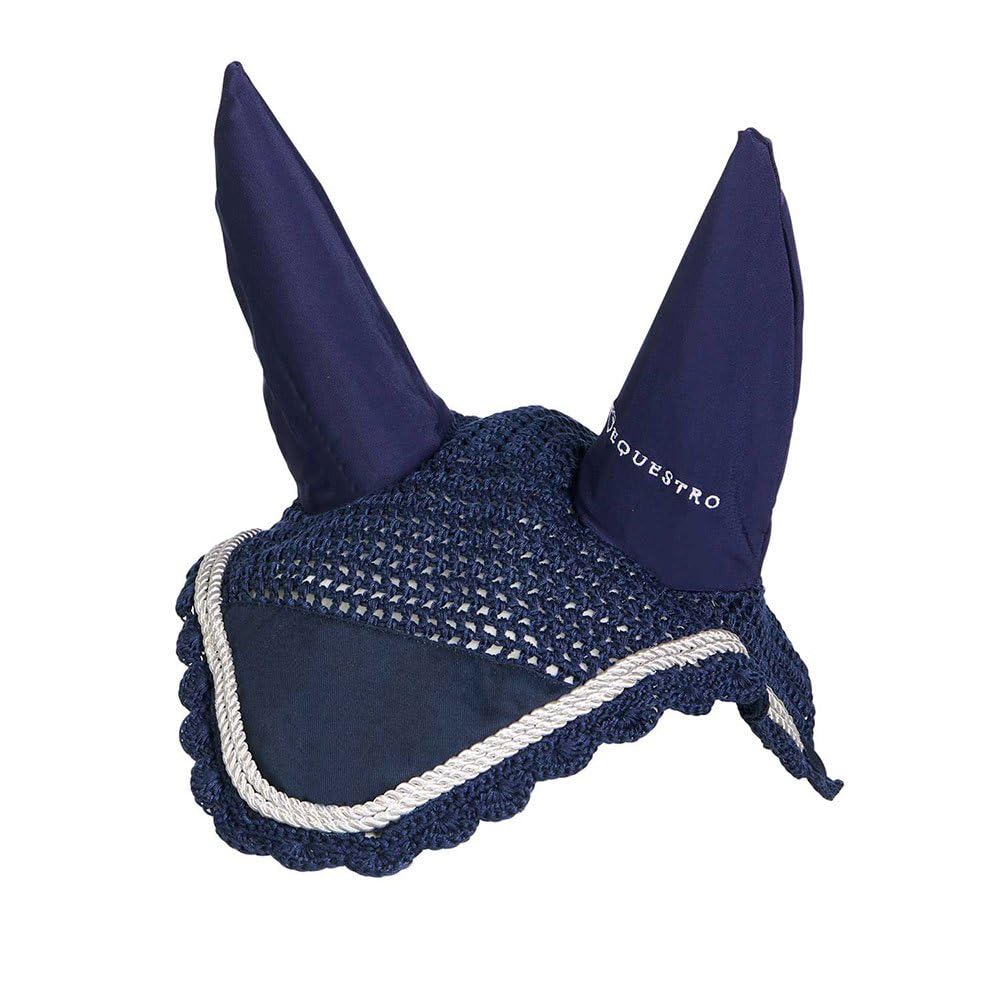 CUFFIETTA COTONE CROCHET PER SOTTOSELLA SS00207 ORECCHIE FODERATE NEOPRENE TG. FULL (NAVY BLU)