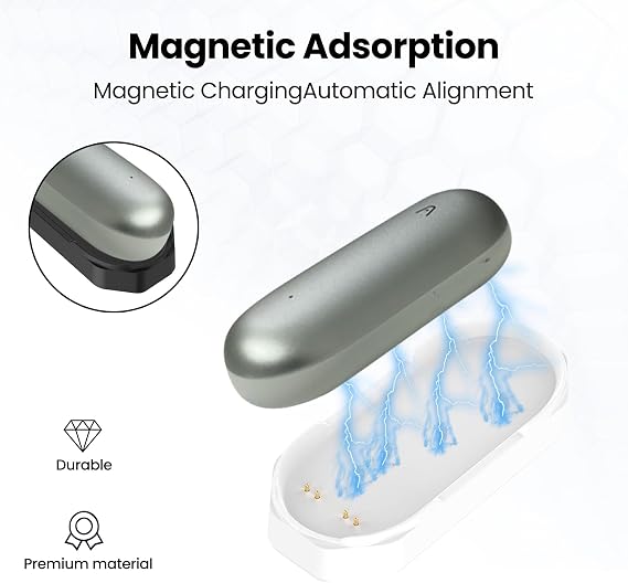 2Pack Charging Base for PLAUD Note Pin Charger, Magnetic Charging Stand Charging Base for PLAUD NotePin Voice Recorder (Black&White)
