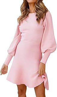 Winterkleid Damen, Langarm A-Linien Cord Kleid Rollkragen Elegant Pulloverkleid Damen Oversize Lose Casual Tailliertes Sweatshirtkleid Warm Freizeitkleid Für Winter Warm Freizeitkleid Für Winter