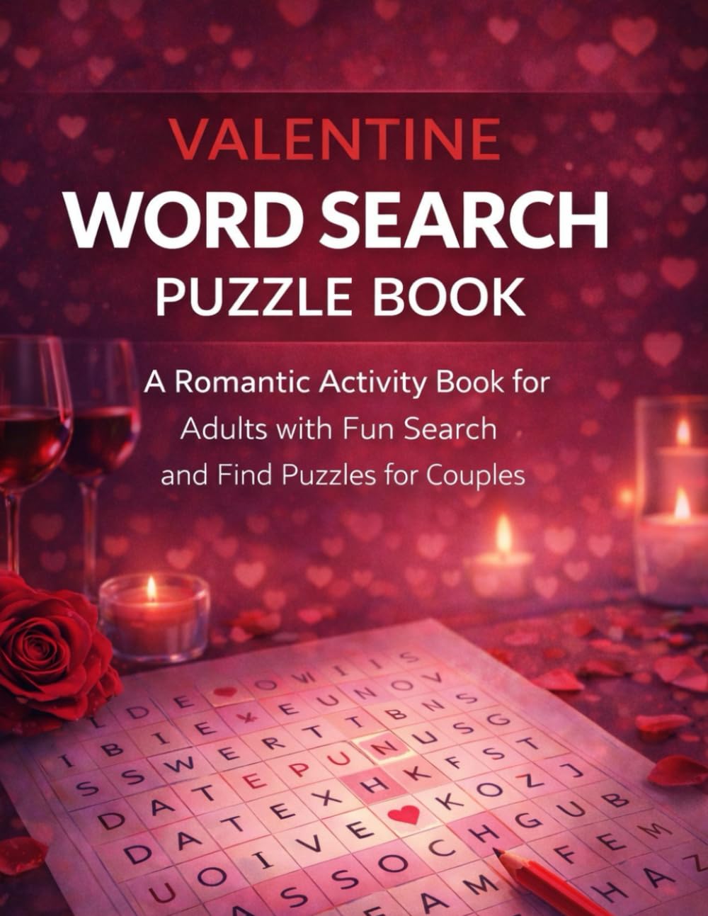 Valentine Word Search Puzzle Book: A Romantic Activity Book for Adults with Fun Search and Find Puzzles for Couples