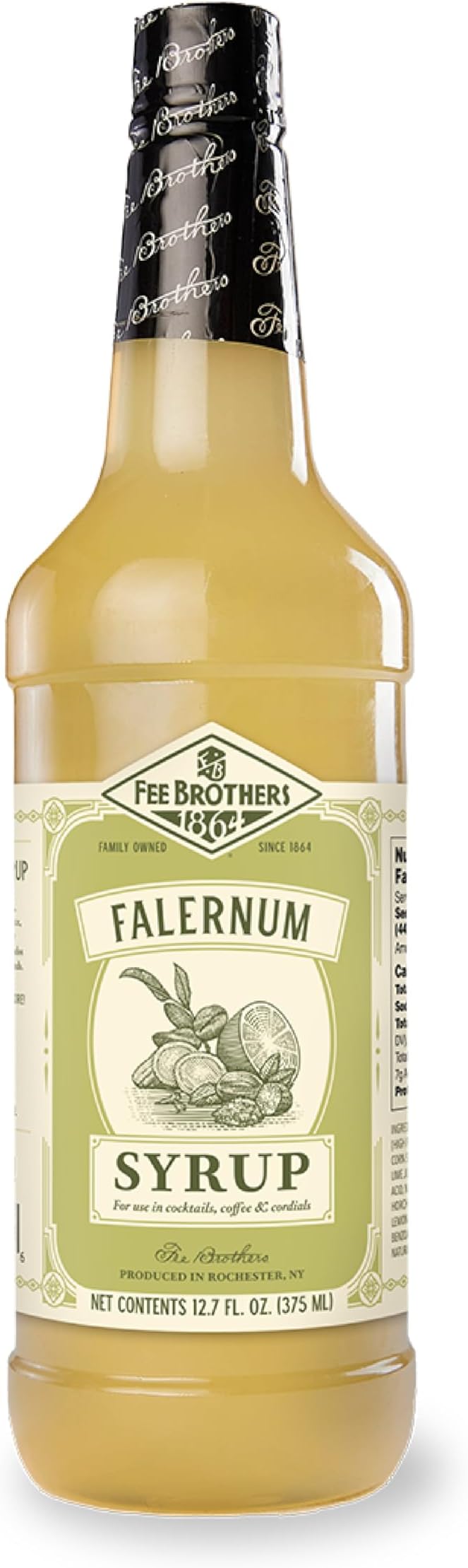 Flavored Syrup – Premium Cocktail, Coffee & Soda Drink Mixer for Home Bar and Beverage Recipes, Falernum, 32 Fl Oz (1 Quart)