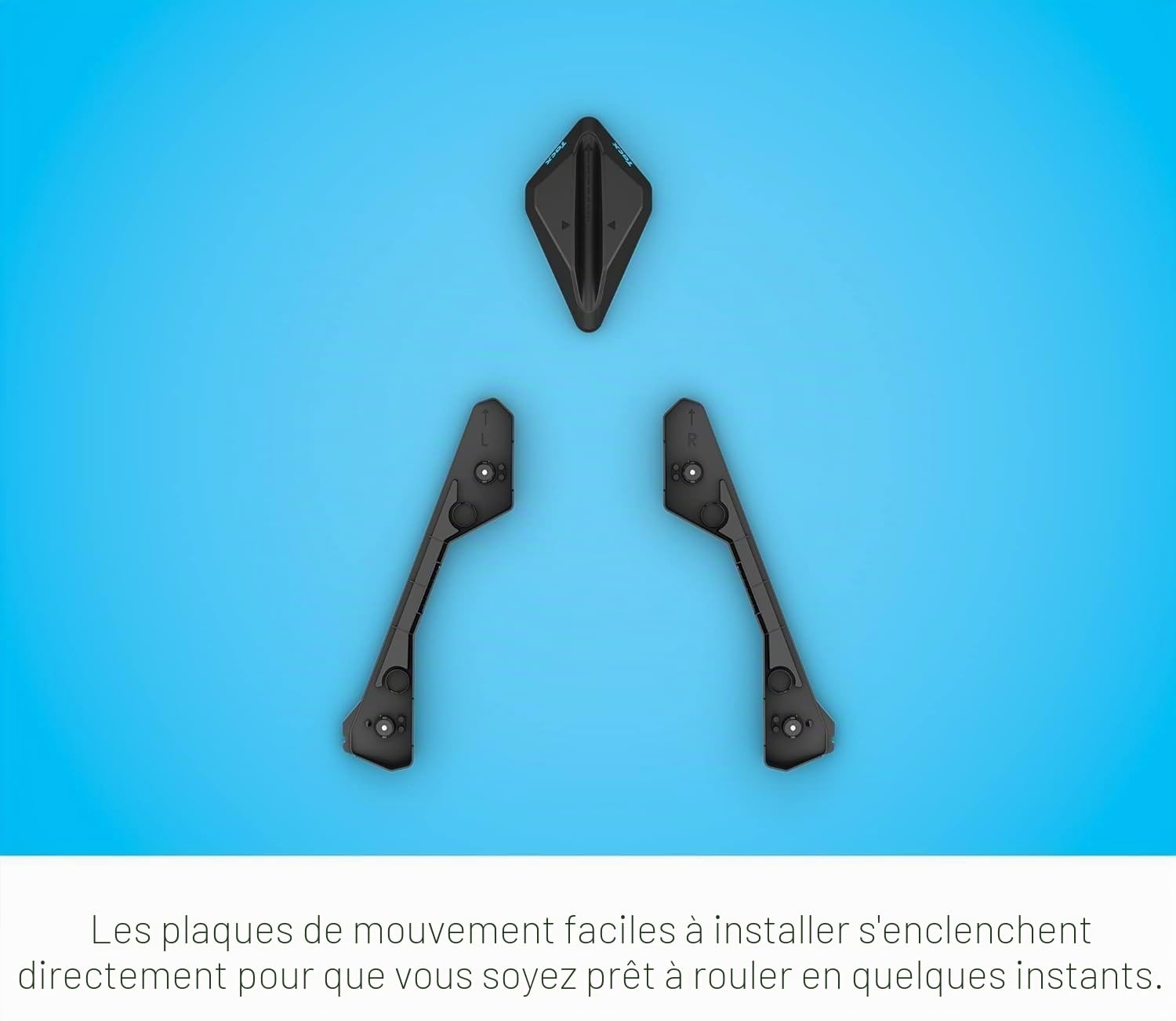 Garmin TacX® Neo Plaques de Mouvement, Mouvement multidirectionnel, Facile à Installer