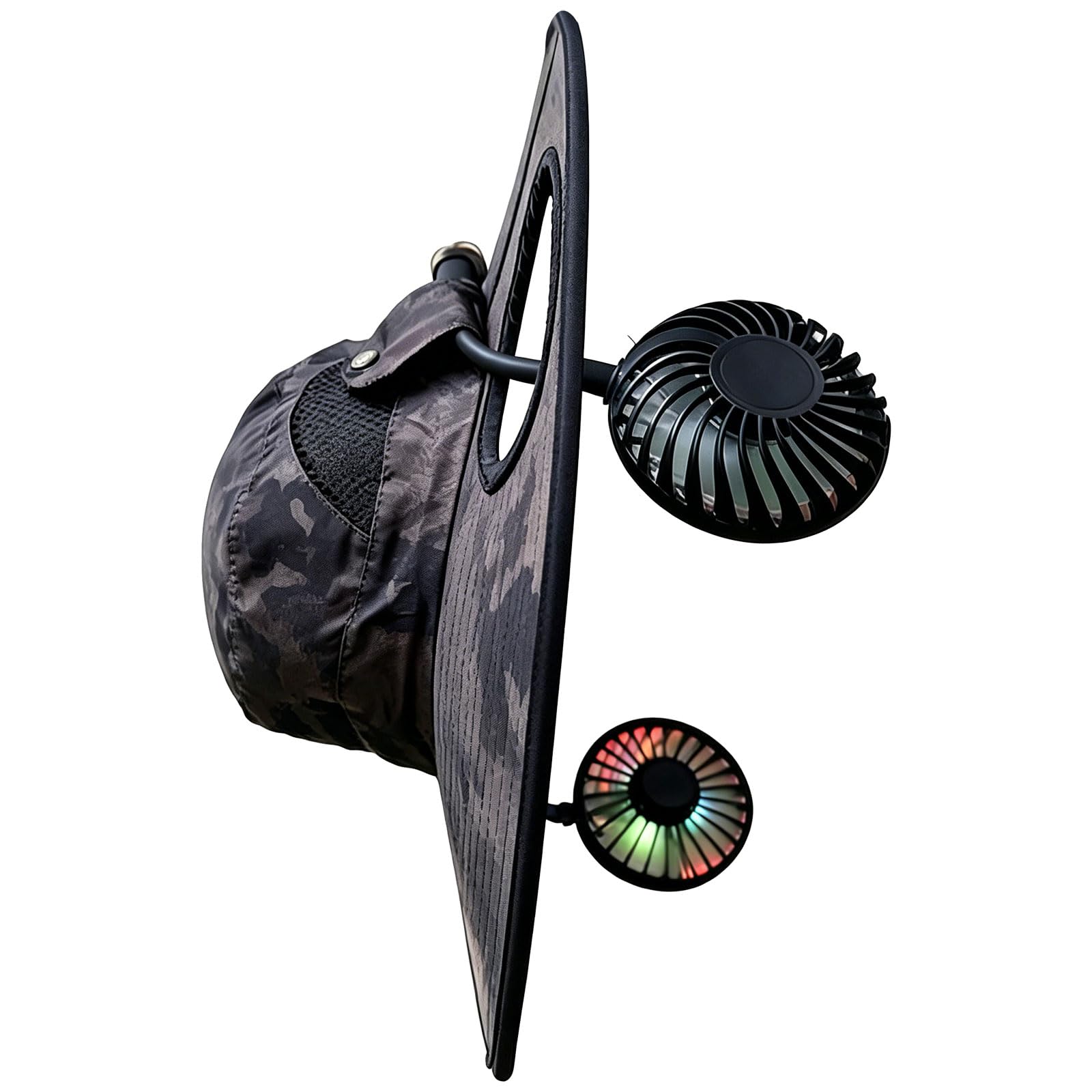 Kaeltsyn Rechargeable Ventilation Hat with 2000mAh Battery and Sun Shielding for Activities Like Fishing and Hiking Fishing Fan Hat