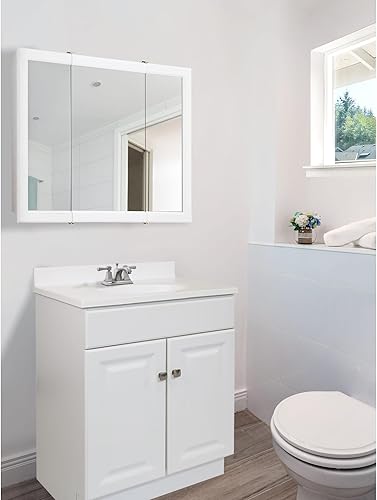 Miniatura 176 de Top de tocador de mármol cultivado de 19 pulgadas con protector contra salpicaduras, embalaje mejorado, remolino de marfil - Design House, 586263