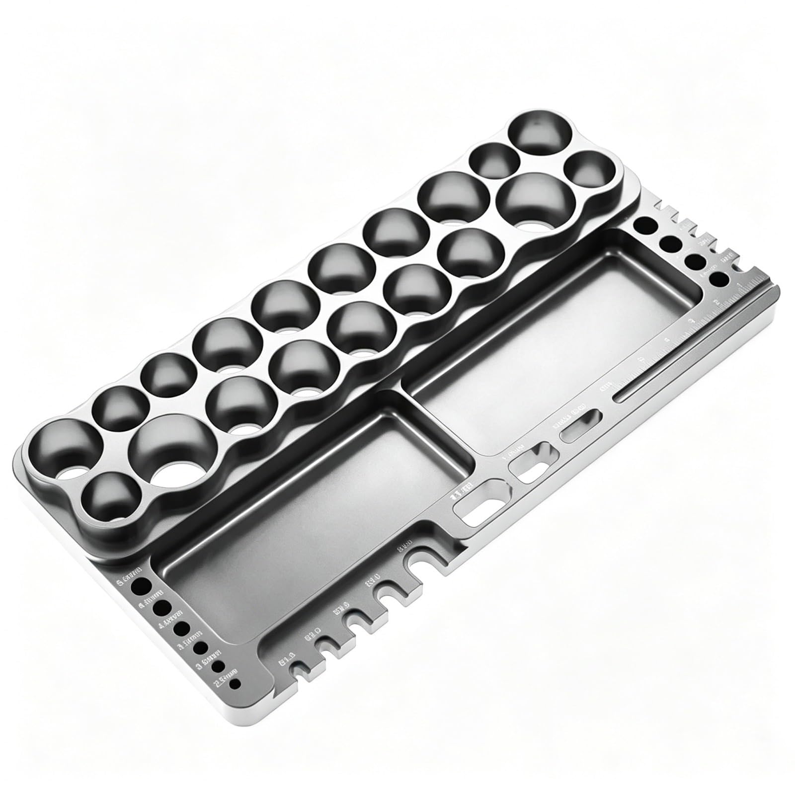 Piezas Mejora RC Destornillador Coche con Control Remoto para Coches Teledirigidos Estante Herramientas Reparación Kit Hexagonal Soporte Almacenamiento Llave 18 Agujeros