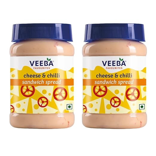 Veeba Cheese and Chilli Sandwich Spread, 250g (Pack of 2)