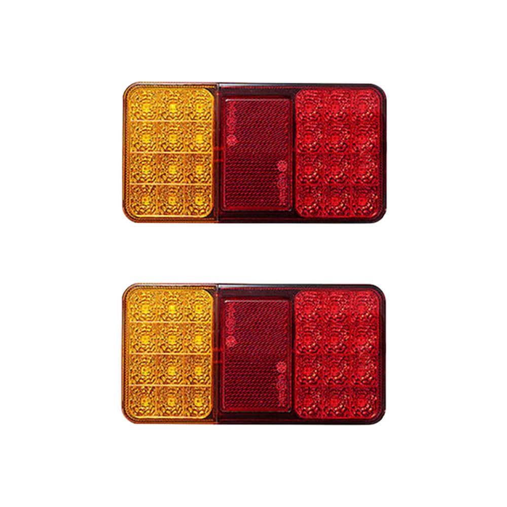 Conjunto de luces traseras traseras derechas para 1 UNIDS 12 V 24 V LED Luz Trasera Luz Trasera para Giro para Indicador de Señal Lámpara de Freno Luz de Freno Trasera para Coche para Camión Remolque