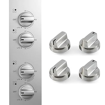 kj\"u  7300 Amazon.com: atgestore WB03X29300 Stainless Steel Stove Knobs