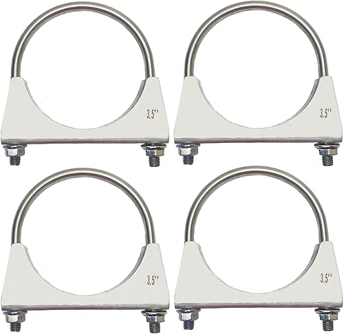 Miniatura 23 de Pernos en U de 2 Pulgadas de Ancho, Abrazadera de Escape de Acero Inoxidable 304 de Alta Resistencia, Abrazadera en U para Silenciador, Pernos en U