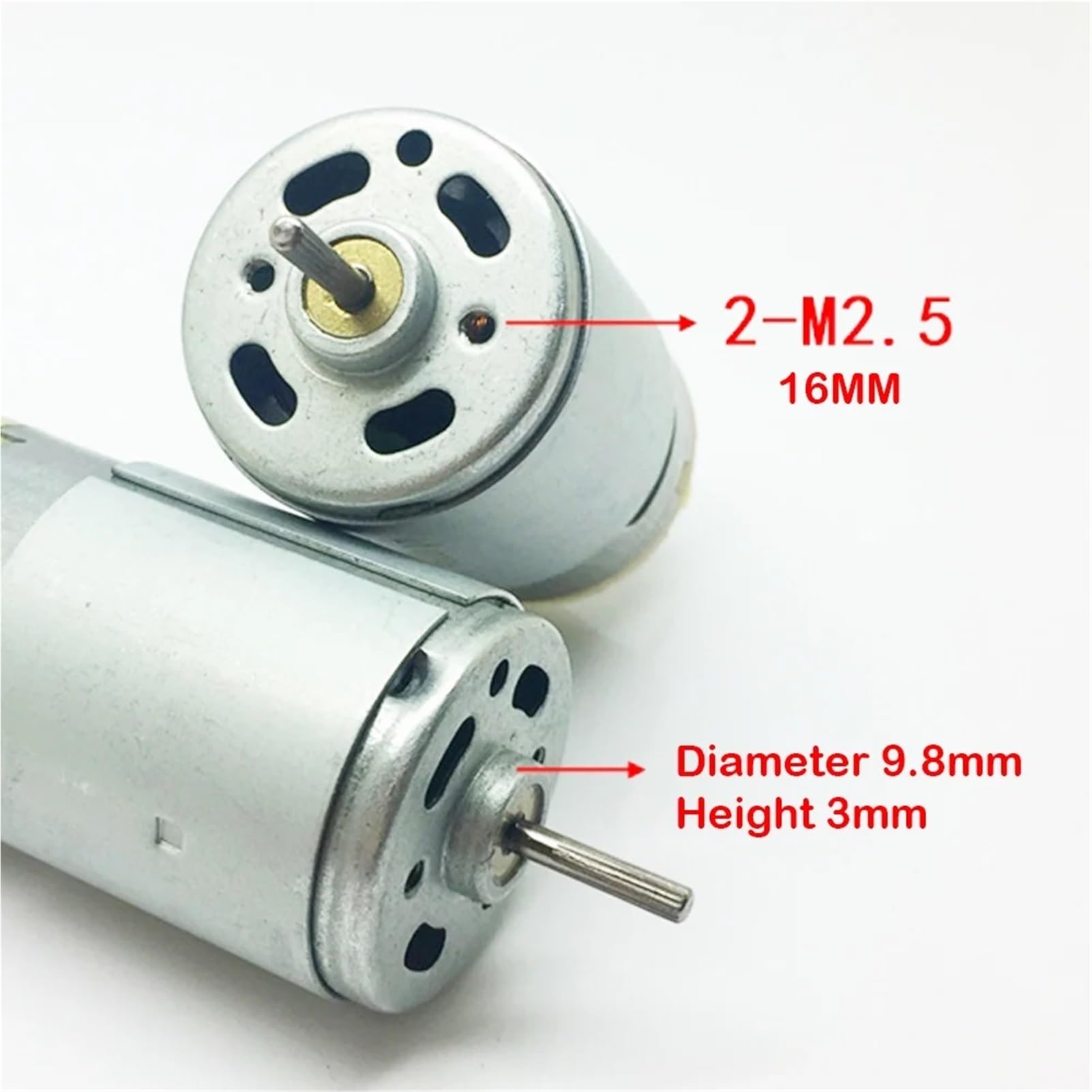 Alto rendimiento 3/5/10 piezas de escobillas carbón for motor Micro 390 CC, 6-14,4 V, 7,4/9, 8800 RPM, con imán potente y gran par for husillo para generador(5PCS)