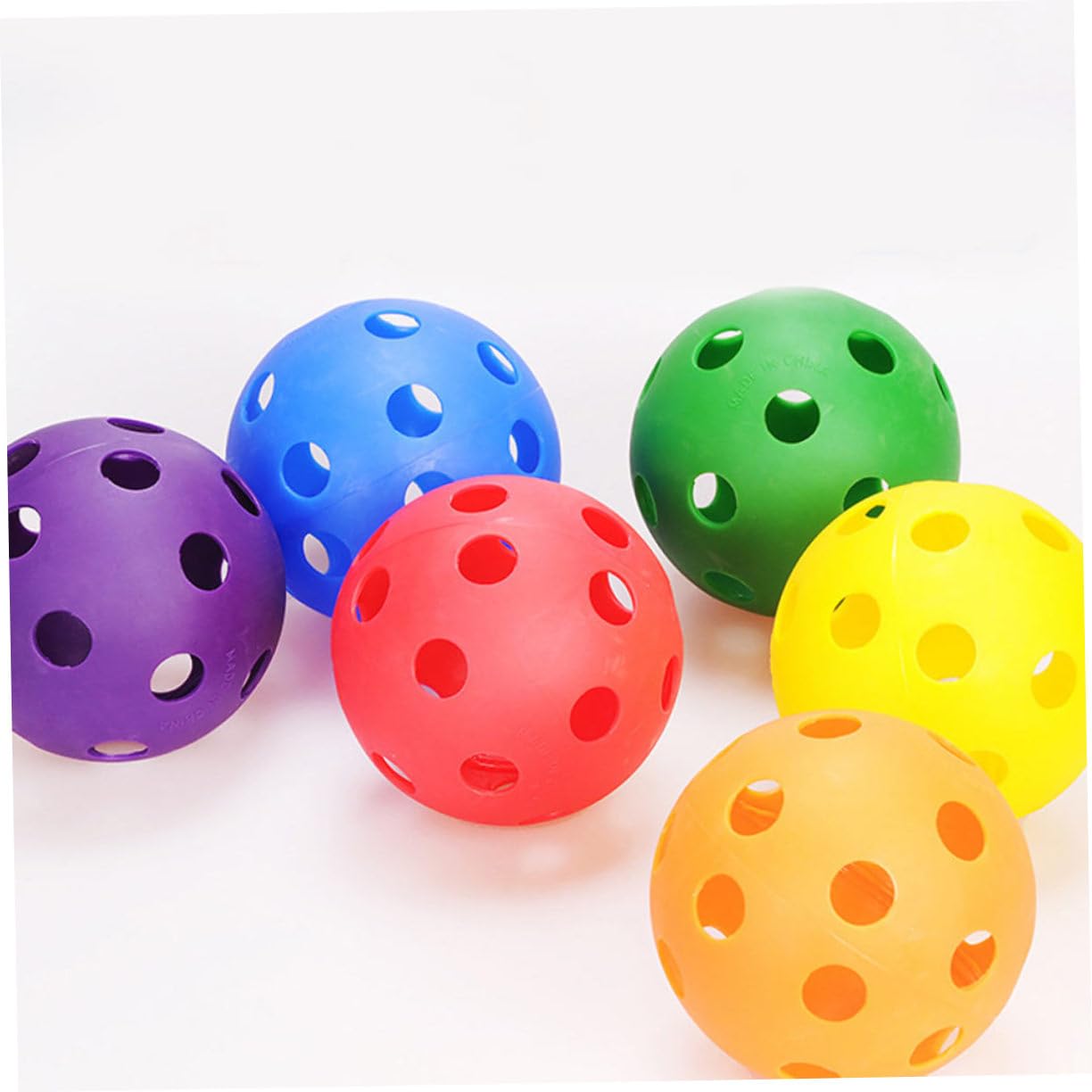 BESPORTBLE 100 Uds Pelota De Golf De Entrenamiento Bolas Huecas Poste De Empuje para Interior Pelotas De Práctica De Bateo De Golf para Interior a De De Entrenamiento as