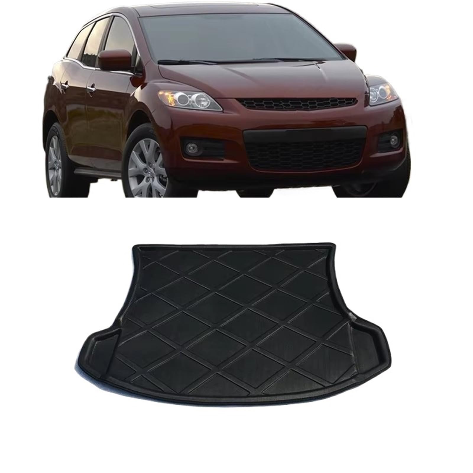 Compatibile Con Mazda Per CX-7 ER 2006 2007 2008 2009 2010 2011 2012 Tappetino Per Bagagliaio Impermeabile Antiscivolo
