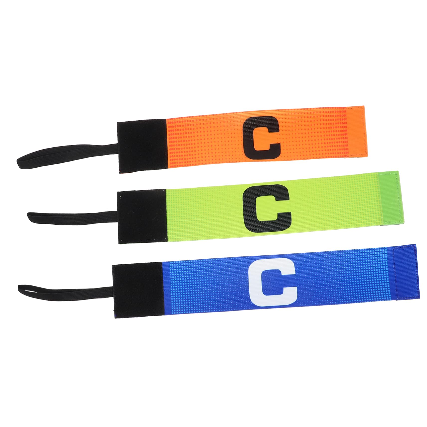 KICHOUSE 3pcs Football Captain Armband Emblems Soccer Captain Mark Bands Team Leaders Arm Sign Sports Game Leader Armband Football Sports Armbands Polyester Outdoor Child