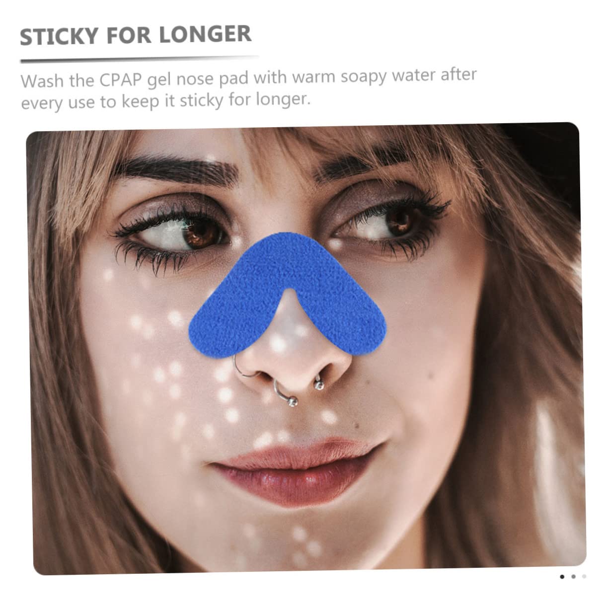 BESTYASH 5 Set Cuscinetti Nasali Regolabili per Maschera Morbido Fleece Protezione per Naso Comfort Ottimale e Riduzione Rossori Adatti per Uso e Notturno