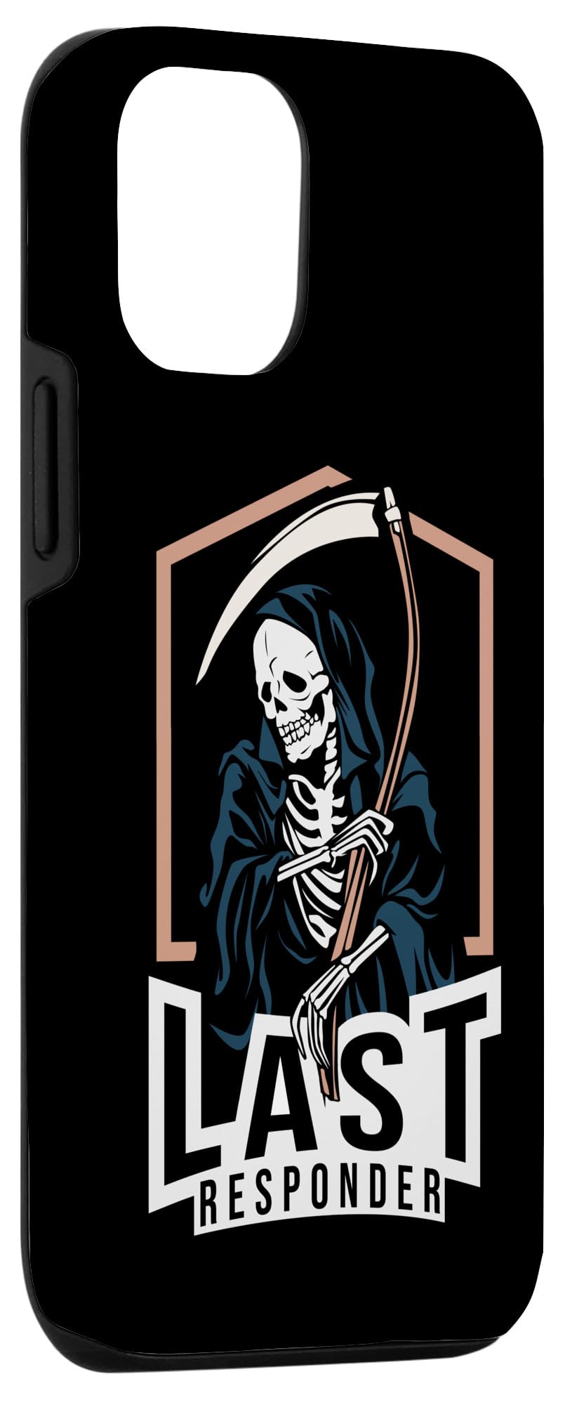iPhone 13 "Last Responder" Quote Saying with Funny Meme Grem Reaper Case - Image 3