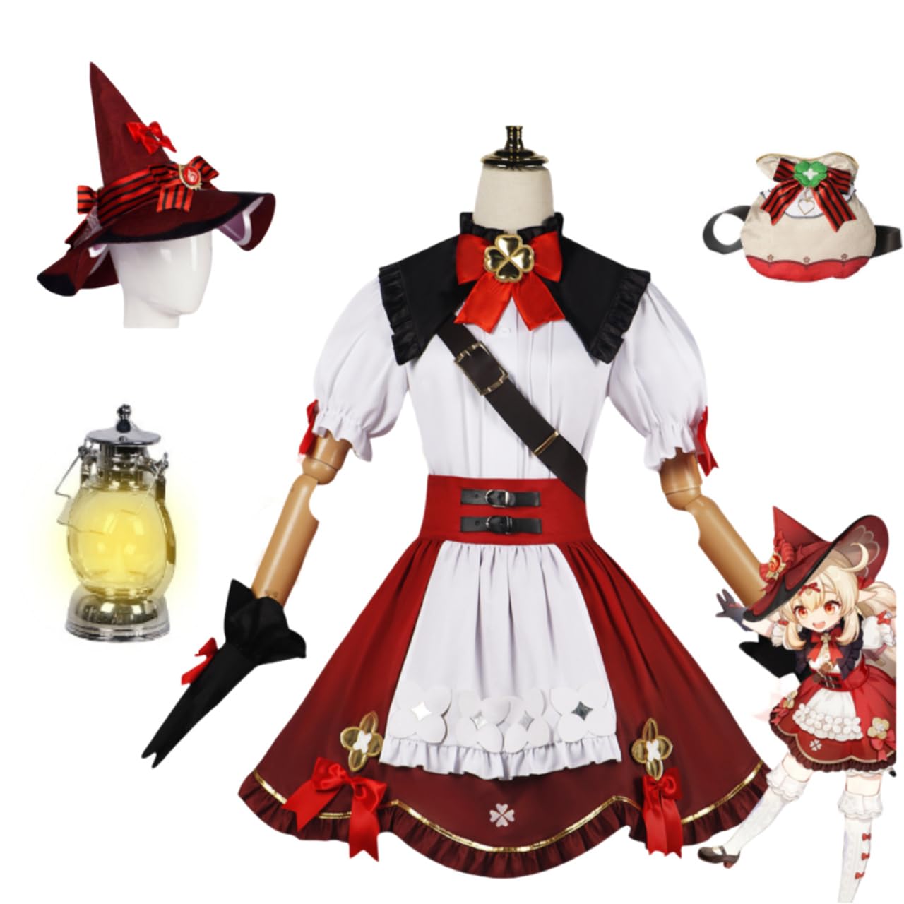 Amazon.co.jp: [Viiipcos] 原神 クレー コスプレ衣装 フルセット 星燭 