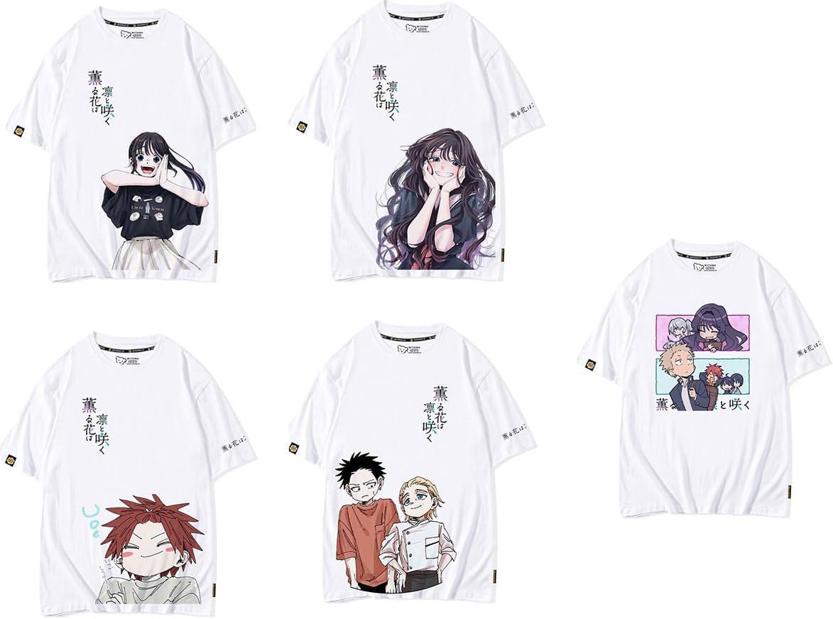 Amazon | [BleaTive] tシャツ 薫る花は凛と咲く 和栗薫子 紬凛太郎