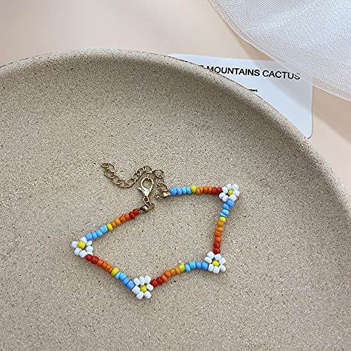 JOMYO Kleurrijke parelketting, beaded necklace, meerlaagse Boheemse halsketting, zeven kleurrijke rijkralen- en… - Image 4